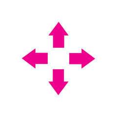 right left up down arrows sign