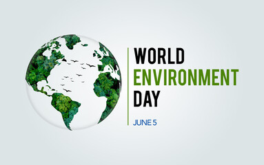 World Environment Day 2025 with globe and green leaves 5 June 2025