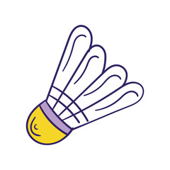 Shuttle  color doodle icon with white background vector stock illustration