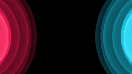 Red and blue light rays background © othersidevision