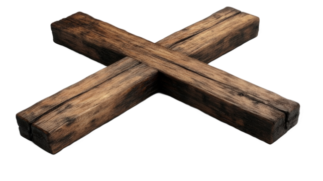 Wooden Cross Shape Design