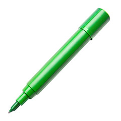 Watercolor Green pen corrector isolated on transparent background