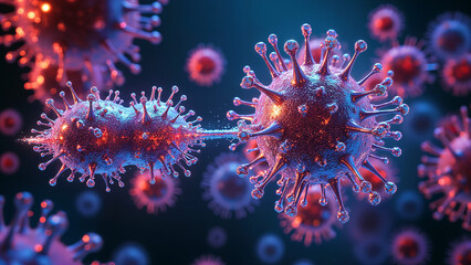 Fototapeta premium The Molecular Battlefield