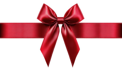 red ribbon bow