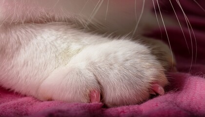 cat sleeping on the floor