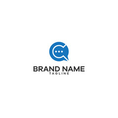 Obraz premium C chat logo