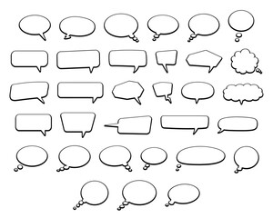 Fototapeta premium Comic Speech Bubbles Vector