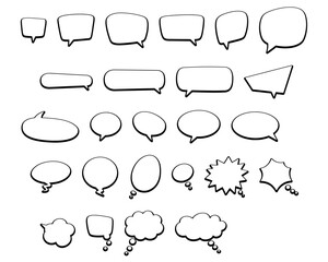 Comic Speech Bubbles Vector