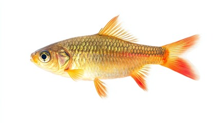 Fototapeta premium Java barb on White background