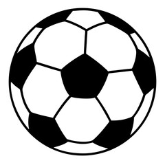 Fototapeta premium Soccer ball isolated on white background vector illustration