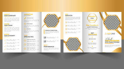 Tri-Fold Brochure Design; Brochure Template Layout