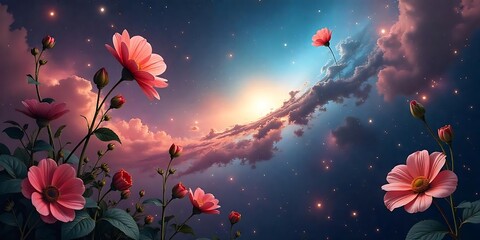 Enchanting Floral Wonderland &ndash; Beautiful Flower Wallpaper Background