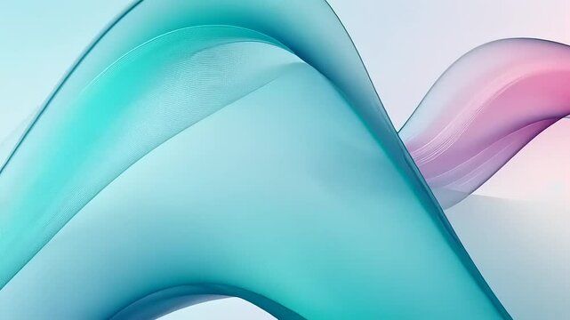 Abstract wave pattern in soothing colors of blue and pink, creating a serene background for design