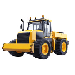 Powerful Yellow Tractor Heavy Duty Construction Vehicle,