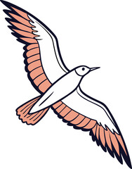 Elegant Dove Vector Illustration Symbol of Peace and Freedom