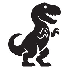 Obraz premium Tyrannosaurus dinosaur vector illustration Dinosaur Adventure vector illustration of a dinosaur Collection of dinosaur silhouettes Dinosaur skeleton from the Cretaceous period