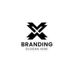 Obraz premium Letter Xw new logo template.