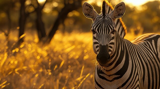 a zebra in the wild 
