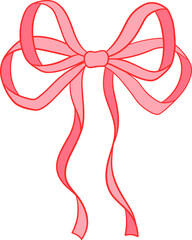 Coquette Pink Bow Ribbon