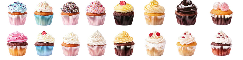 A set of cupcakes
