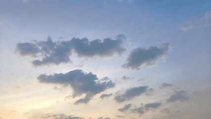Blue sky and clouds in the sky
