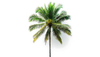 Obraz premium Coconut Palm Tree Isolated.