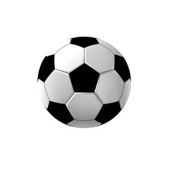 Fototapeta premium An isolated soccer ball waiting for a kick in a tense match grayscale illustration on transparent background