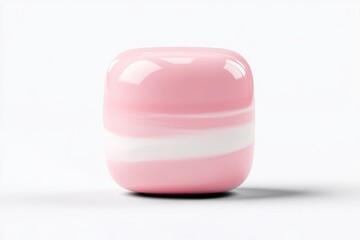 Pink and white cosmetic cube