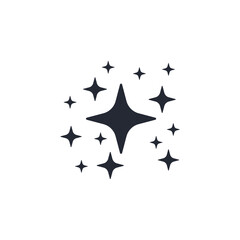 star icon logo vector illustration. star symbol template for graphic and web design collection