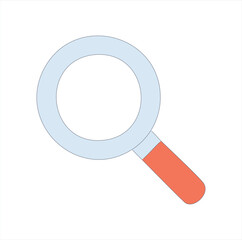 vector magnifying glass icon