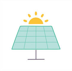 solar panel on the roof