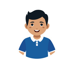 funny cartoon casual man