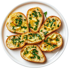 Garlic bread isolated