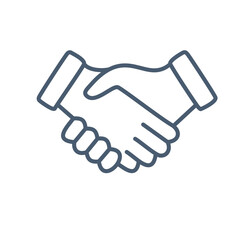 handshake icon vector illustration