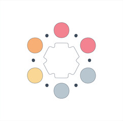 abstract vector background with circles