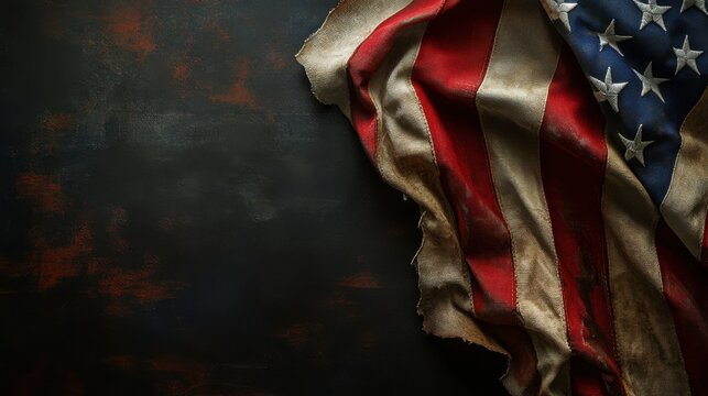 Grungy patriotic texture symbolizing freedom and sacrifice, Ideal for Memorial Day, Veterans Day, and Independence Day themes