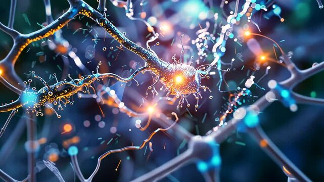 Neuronale Verbindungen in digitalem Nervensystem