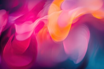 Fototapeta premium Uplifting abstract with vibrant hues and dynamic patterns under soft lighting