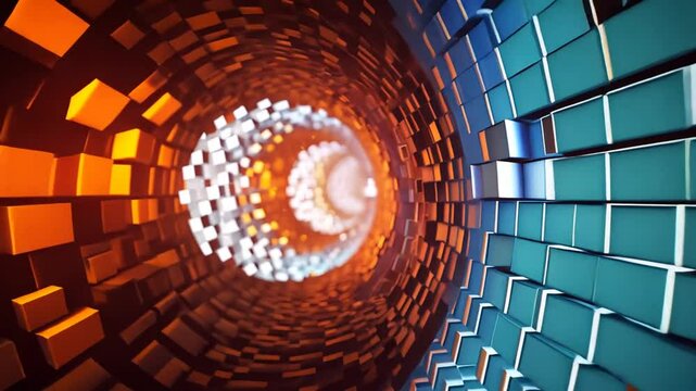 Datenwirbel aus Licht und Energie