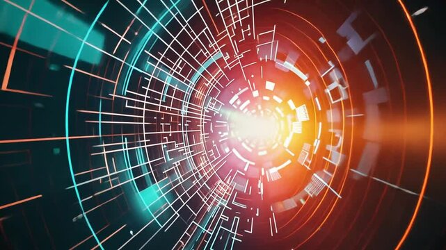 Zentrale Datenverarbeitung mit Lichteffekten