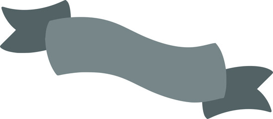 Grey Ribbon Illustration