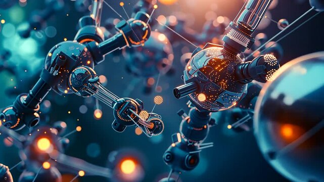 Mikroskopische Nanobots in Aktion