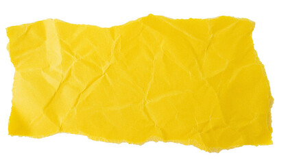 a torn piece of yellow paper, a textured surface with irregular edges. The image shows the fragility and imperfections of the material