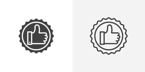 Appreciation Icon set. vectors for apps and website designs