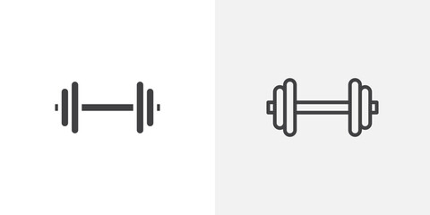 Barbell Icon set. vectors for apps and website designs