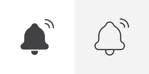 Bell Icon set. vectors for apps and website designs