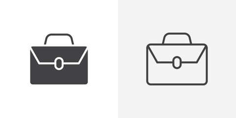 Briefcase Icon set. vectors for apps and website designs