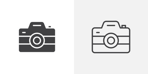 Camera Icon set. vectors for apps and website designs