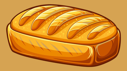 loaf of bread isolated