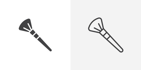 Makeup brush Icon set. vectors for apps and website designs